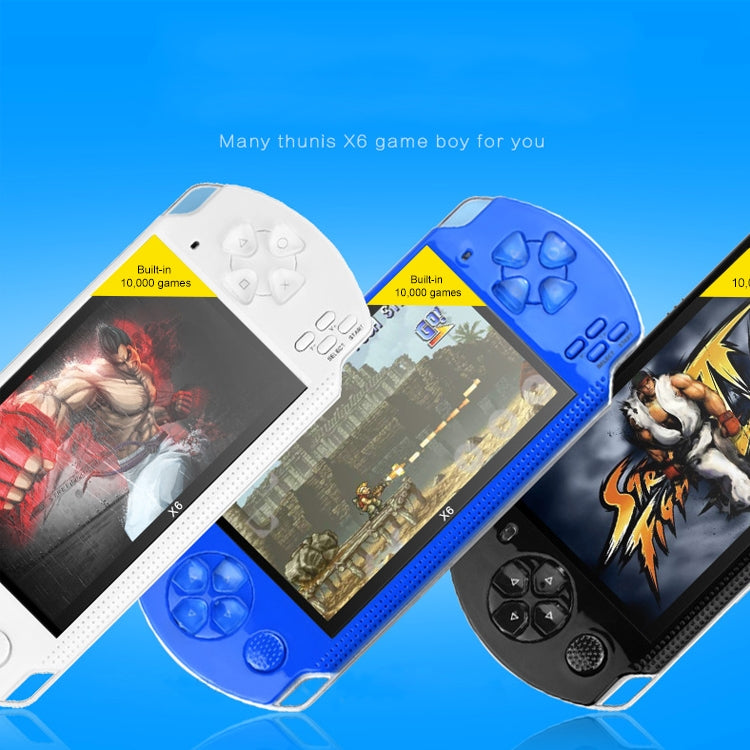 X6 4.3 inch Screen Retro Portable Game Console with 3MP Camera, Built-in 10000 Games, Supports E-book / Recording / Music Playing / Video Playing(Black) by bashfashion