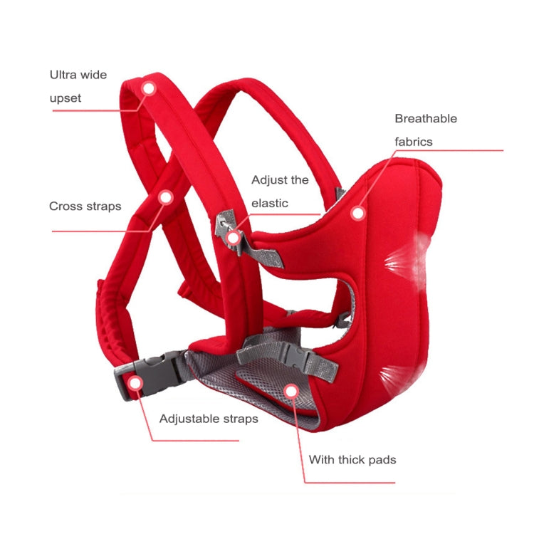Infant Baby Ergonomic Breathable Mesh Sling Backpack Kangaroo Carrier for 1-4 Age(Red) by bashfashion