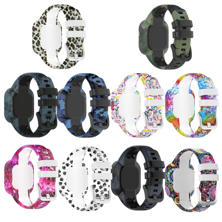 For Garmin Vivofit JR3 Silicone Printing Watch Band(Leopard) by bashfashion