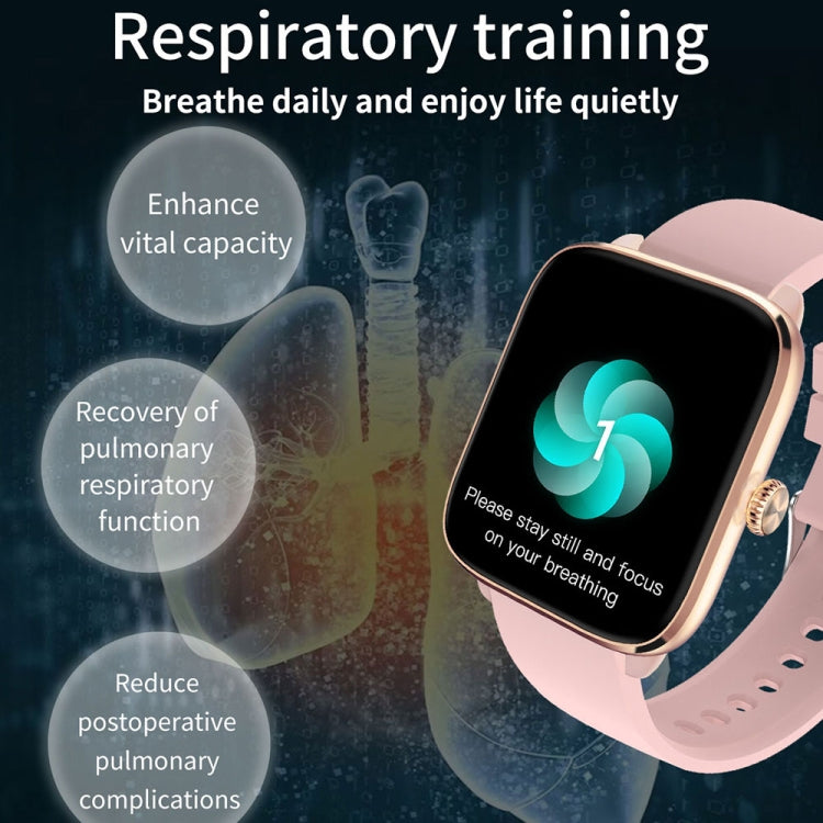 T20 1.96 inch IP67 Waterproof Silicone Band Smart Watch, Supports Dual-mode Bluetooth Call / Heart Rate Monitoring(Blue) by bashfashion