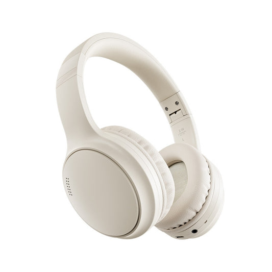 BT037 Sports Stereo Wireless Bluetooth ANC Noise Reduction Headphones(Beige) by bashfashion