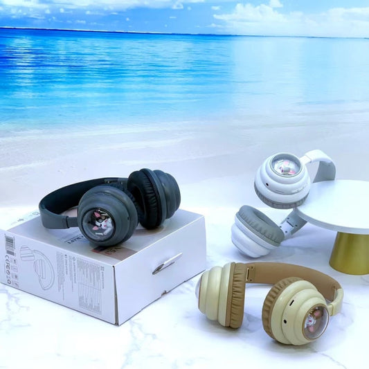 KE-31 Over-Ear RGB Light Bluetooth Headset(Black) by bashfashion