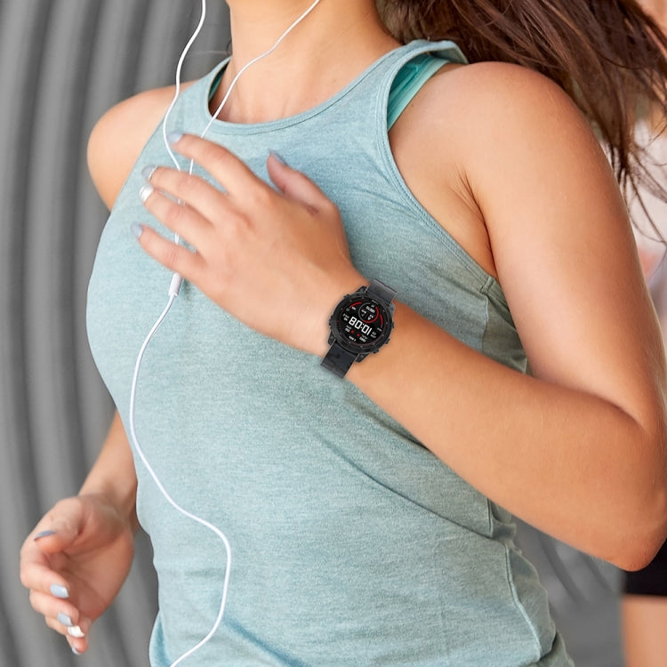 For Garmin Fenix 7X Magnetic Folding Black Buckle Color Printed Silicone Watch Band(Mosaic) by bashfashion