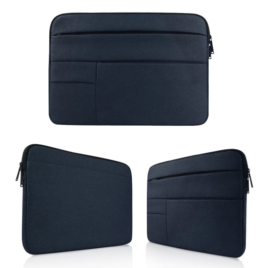 Universal Multiple Pockets Wearable Oxford Cloth Soft Portable Leisurely Laptop Tablet Bag, For 14 inch and Below Macbook, Samsung, Lenovo, Sony, DELL Alienware, CHUWI, ASUS, HP(navy) by bashfashion