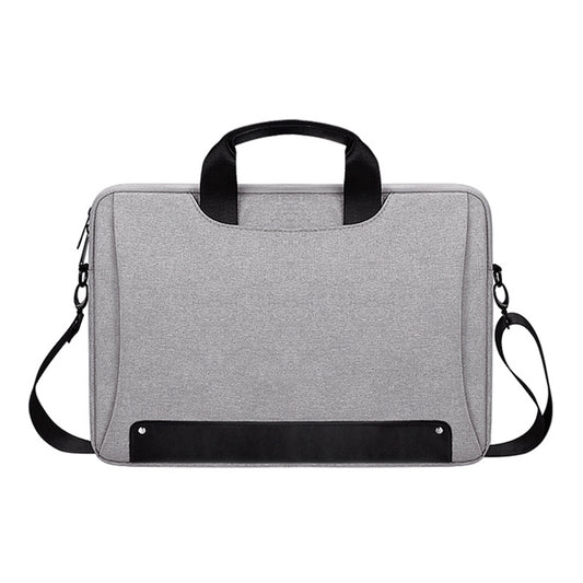 DJ08 Oxford Cloth Waterproof Wear-resistant Laptop Bag for 15.6 inch Laptops, with Concealed Handle & Luggage Tie Rod & Adjustable Shoulder Strap (Grey) by bashfashion