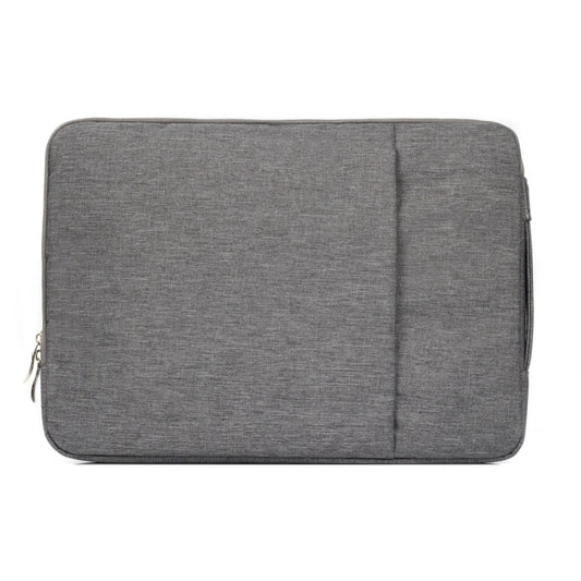 11.6 inch Universal Fashion Soft Laptop Denim Bags Portable Zipper Notebook Laptop Case Pouch for MacBook Air, Lenovo and other Laptops, Size: 32.2x21.8x2cm (Grey) by bashfashion