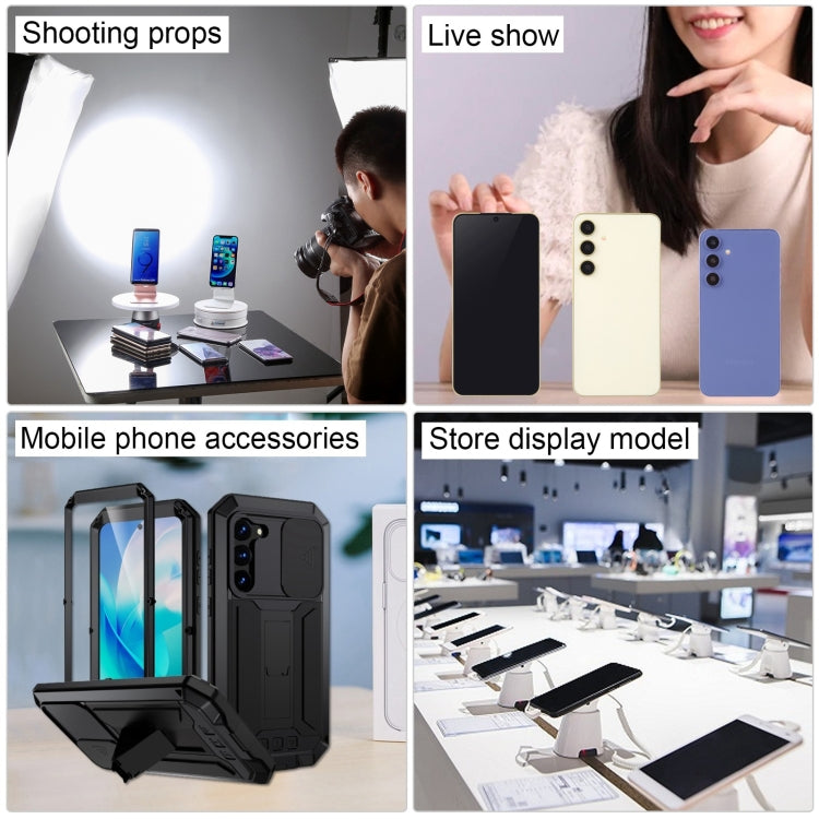 For Samsung Galaxy S24+ 5G Black Screen Non-Working Fake Dummy Display Model (Grey) by bashfashion