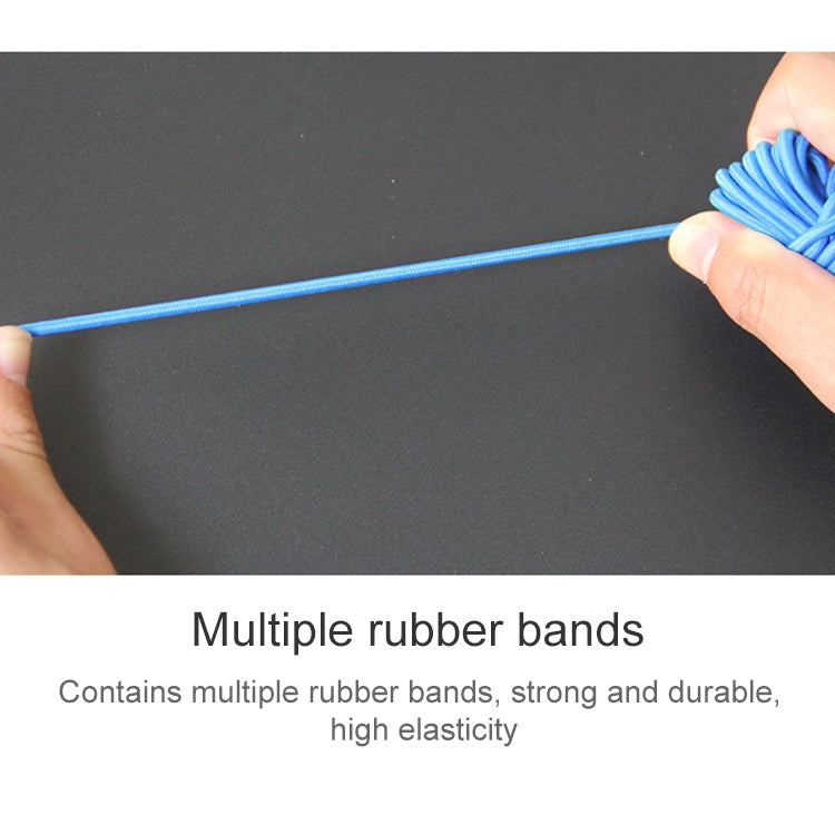 6M Fishing Elastic Rope with Hooks for Fisherman Angler (Random Color Delivery) by bashfashion