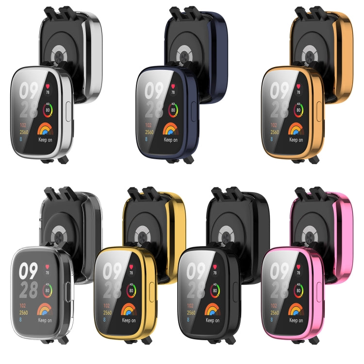 For Redmi Watch 3 Lite TPU Fully Enclosed Watch Protective Case(Silver) by bashfashion