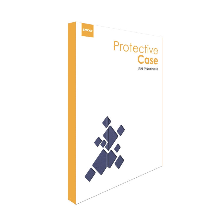 For Samsung Galaxy Tab S10+ / S9+ / S9 FE+ ENKAY Tri-fold Custer Texture TPU Leather Smart Tablet Case with Pen Slot(Dark Green) by ENKAY