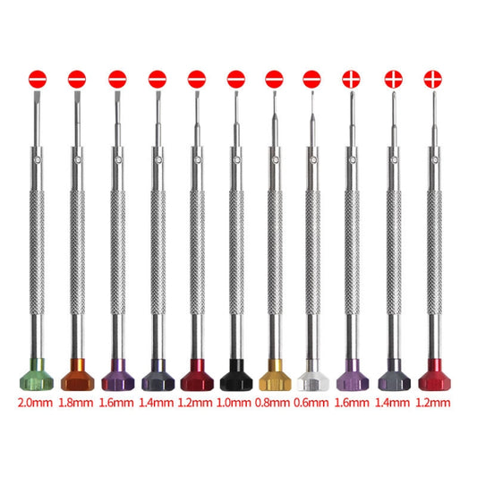 3 PCS LSD5075 Color Screwdriver Watch Repair Tool, Model: 0.6mm Word by bashfashion