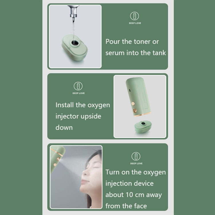 Yc168 Portable High Pressure Nano Oxygen Injector(Green) by bashfashion