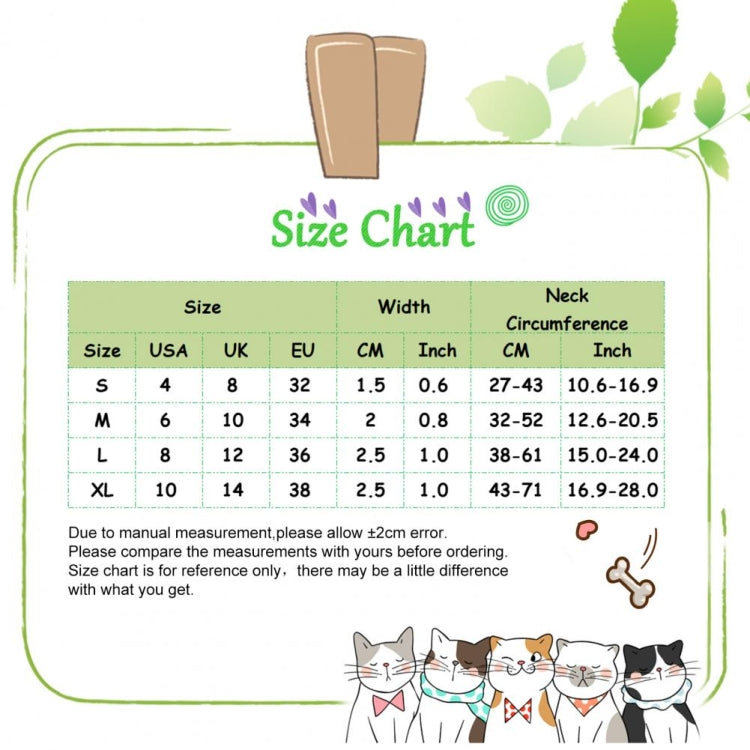 Pet Ethnic Style Polyester Cotton Print Pattern Collar, Size: S: 1.5x27-43cm(Blue Stripes) by bashfashion