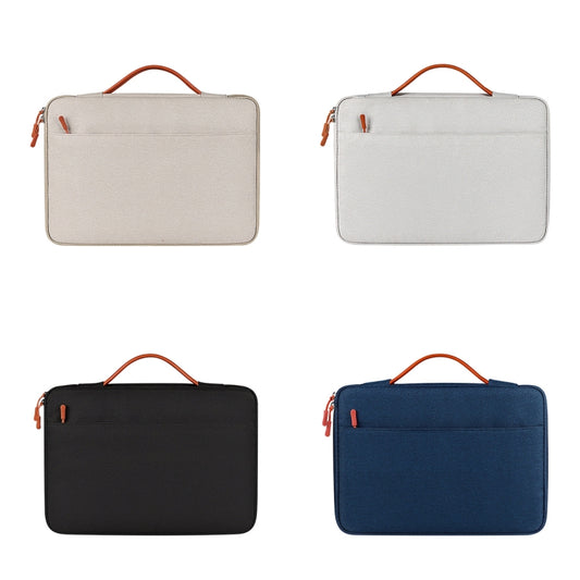 ND02S Adjustable Handle Waterproof Laptop Bag, Size: 14.1-15.4 inches(Navy Blue) by bashfashion