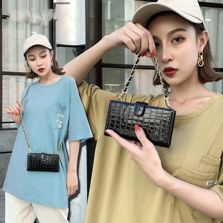 Chain Bag Coin Bag Crossbody Long Mini Shoulder Phone Bag(Beige) by bashfashion