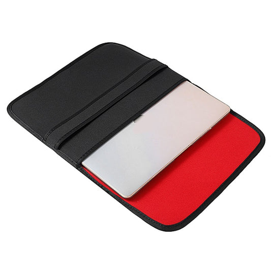 15 Inch Neoprene Laptop Lining Bag Horizontal Section Flap Clutch Bag(Blue) by bashfashion