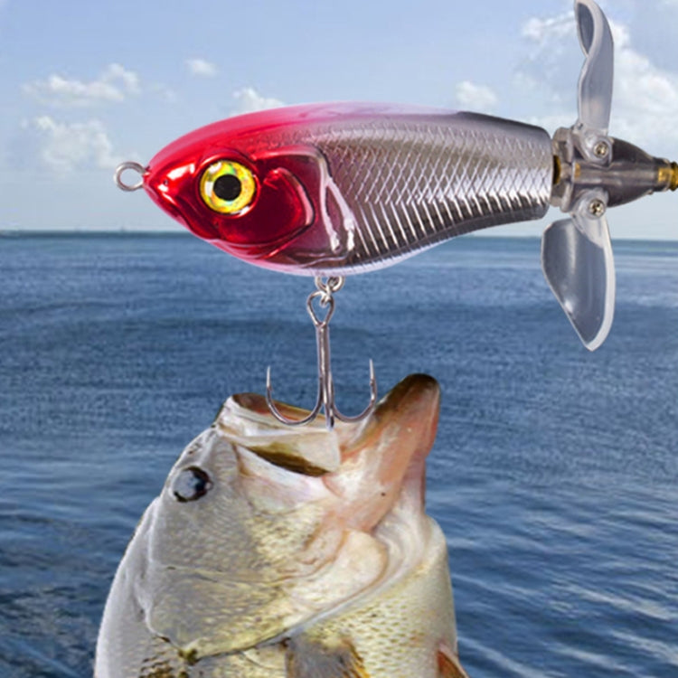 DF065 9g Double Paddle Tractor Surface Tether Roadrunner Fake Lure Long-distance Casting Lure(Tiger Pattern) by bashfashion