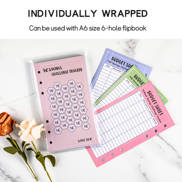 48 Sheets Dollar Version Savings Challenge Trackers A6 Money Saving Budget Planner Cards by bashfashion