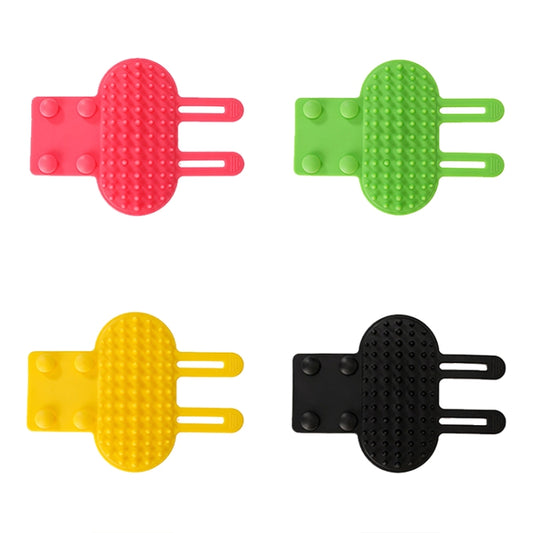 Multifunctional Cat Table Leg Scratcher Pet Silicone Hair Massage Brush(Pink) by bashfashion