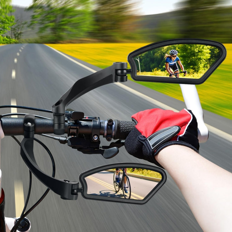 Bicycle Stainless Steel Mirror Foldable Rotating Rearview Mirror, Model: 037 Single Left by bashfashion