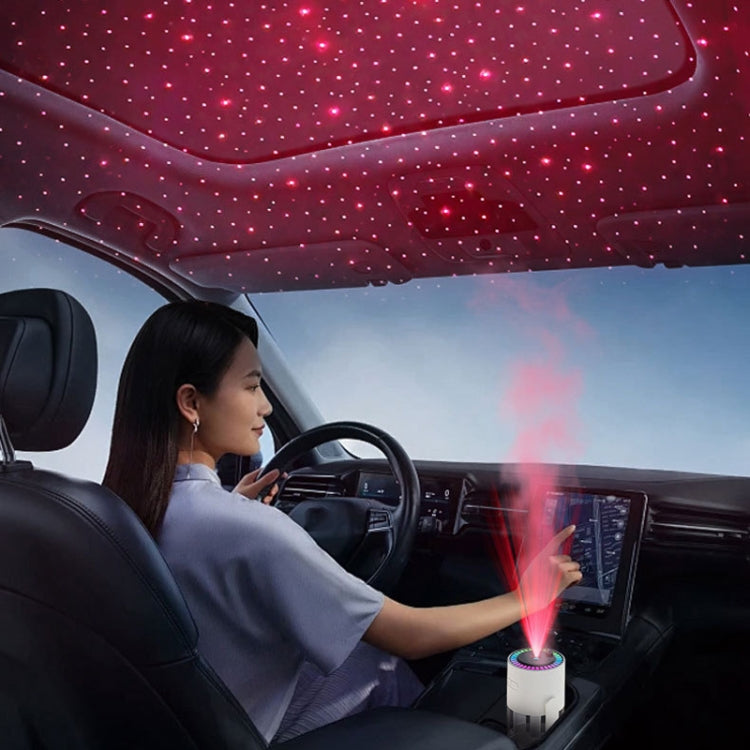 280ml Star Projection Light Humidifier USB Car Diffuser Humidifier Household Hydrating Atomizer, Color: Rotating Pink by bashfashion