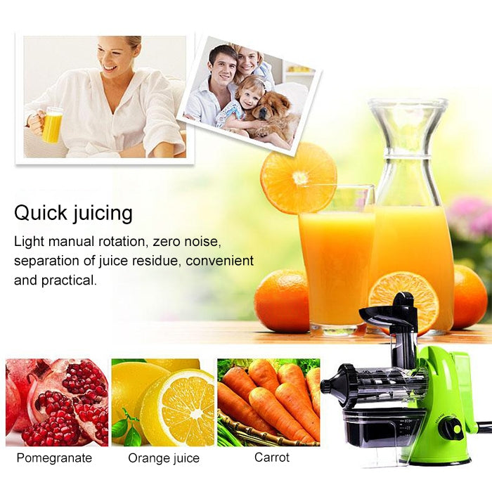 Multifunction Home Manual Juicer Apple Orange Wheatgrass Portable DIY Juicer(Red) by bashfashion