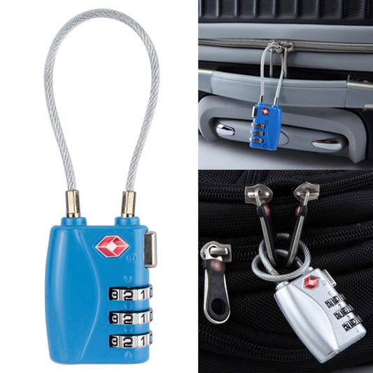 JASIT TSA719 Zinc Alloy 3-Digit Password TSA Lock Travel Luggage Padlock(Blue) by bashfashion