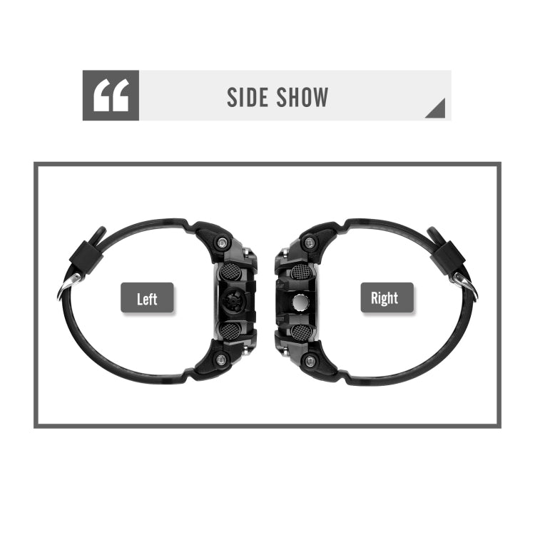 SKMEI 1725 Three Time LED Digital Display Timing Luminous Electronic Watch(Red) by SKMEI