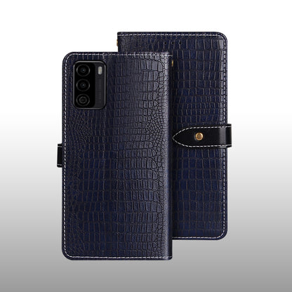 For U-MAGIC 30e idewei Crocodile Texture Horizontal Flip Leather Case with Holder & Card Slots & Wallet(Dark Blue) by idewei