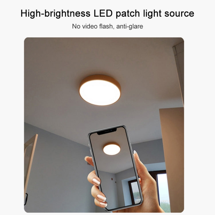 Macaron LED Round Ceiling Lamp, White Light, Size:40cm(Pink) by bashfashion