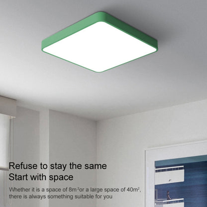 Macaron LED Square Ceiling Lamp, Stepless Dimming, Size:40cm(Yellow) by bashfashion