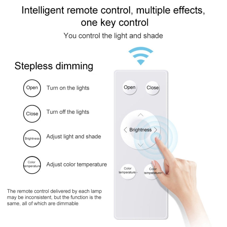 Macaron LED Square Ceiling Lamp, Stepless Dimming, Size:50cm(Green) by bashfashion