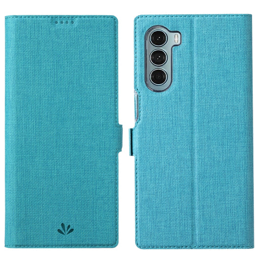 For Motorola Moto G200 5G ViLi K Series Magnetic Buckle Leather Phone Case(Blue) by ViLi