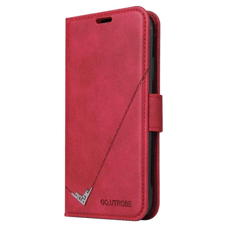 For Huawei P Smart Z GQUTROBE Right Angle Leather Phone Case(Red) by GQUTROBE