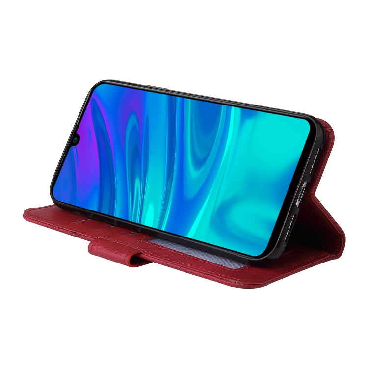 For Huawei P Smart Z GQUTROBE Right Angle Leather Phone Case(Red) by GQUTROBE
