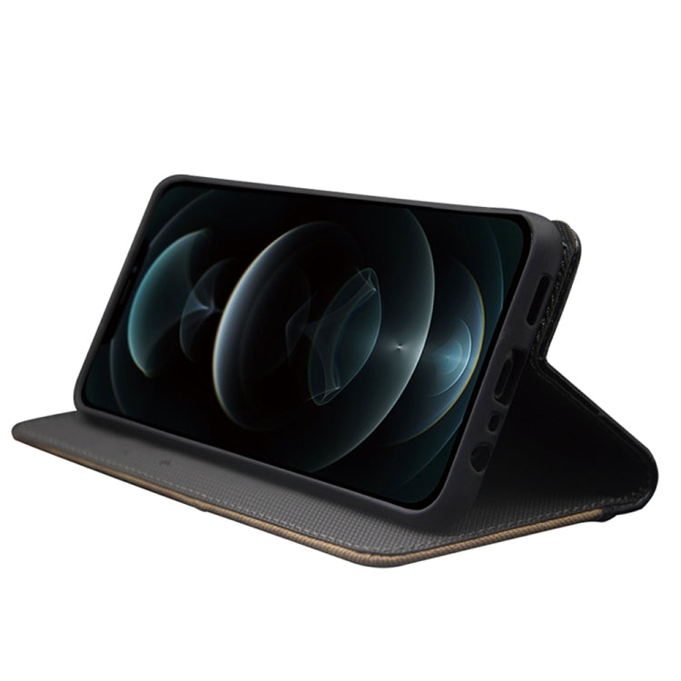 For Ulefone Note 14 idewei Two-color Splicing Leather Phone Case(Black) by idewei