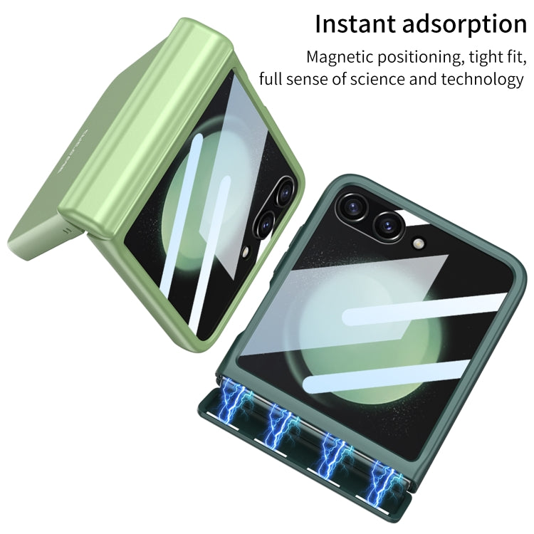 For Samsung Galaxy Z Flip5 GKK Integrated Full Coverage Folding Phone Case(Green) by GKK