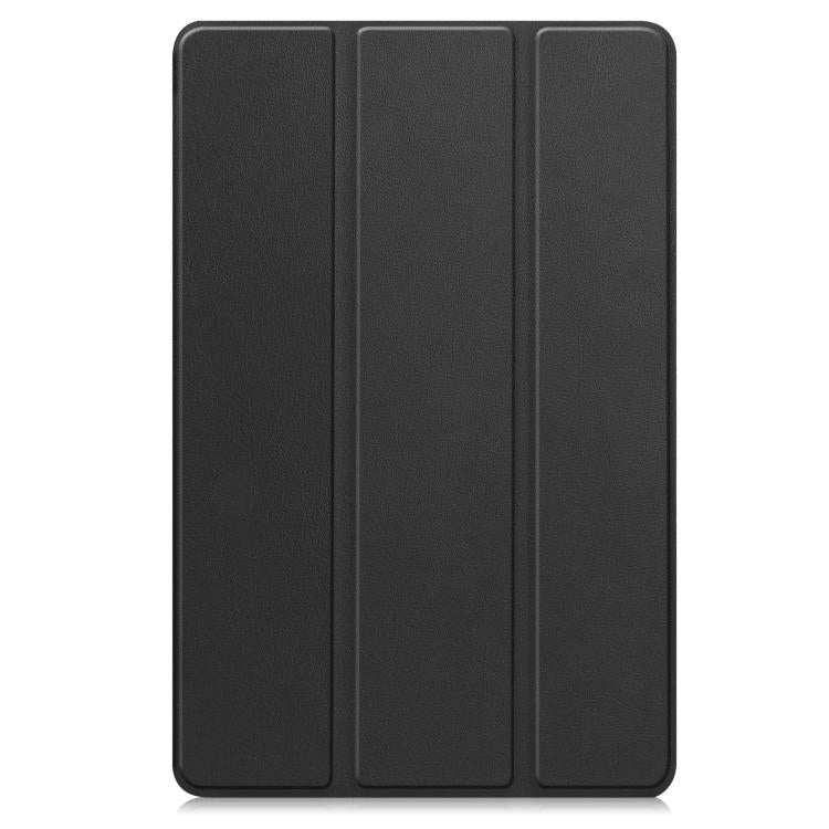 For Lenovo Idea Tab Pro Custer Texture 3-Fold Holder Leather Smart Tablet Case(Black) by bashfashion