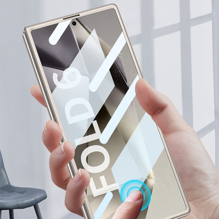 For Samsung Galaxy Z Fold6 GKK Integrated Electroplating Telescope Full Coverage Phone Case(Green) by GKK