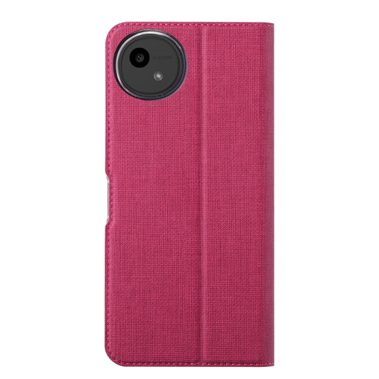 For Sharp Aquos Wish4 ViLi DMX Series TPU + PU Leather Magnetic Phone Case(Rose Red) by ViLi