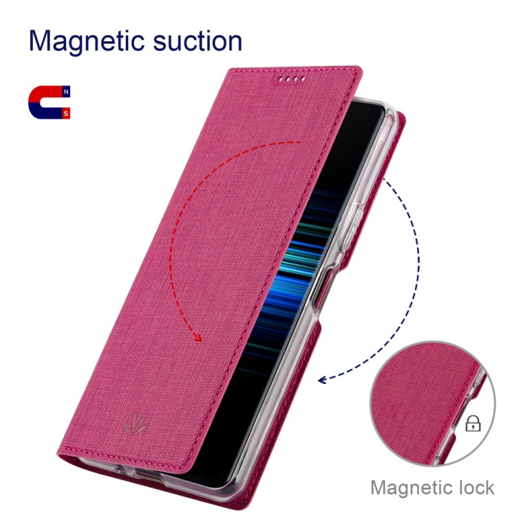 For Sharp Aquos Wish4 ViLi DMX Series TPU + PU Leather Magnetic Phone Case(Rose Red) by ViLi