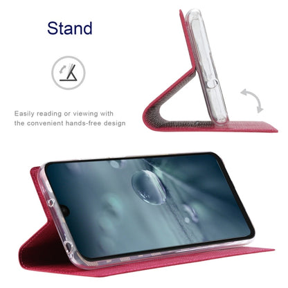 For Sharp Aquos Wish4 ViLi DMX Series TPU + PU Leather Magnetic Phone Case(Rose Red) by ViLi