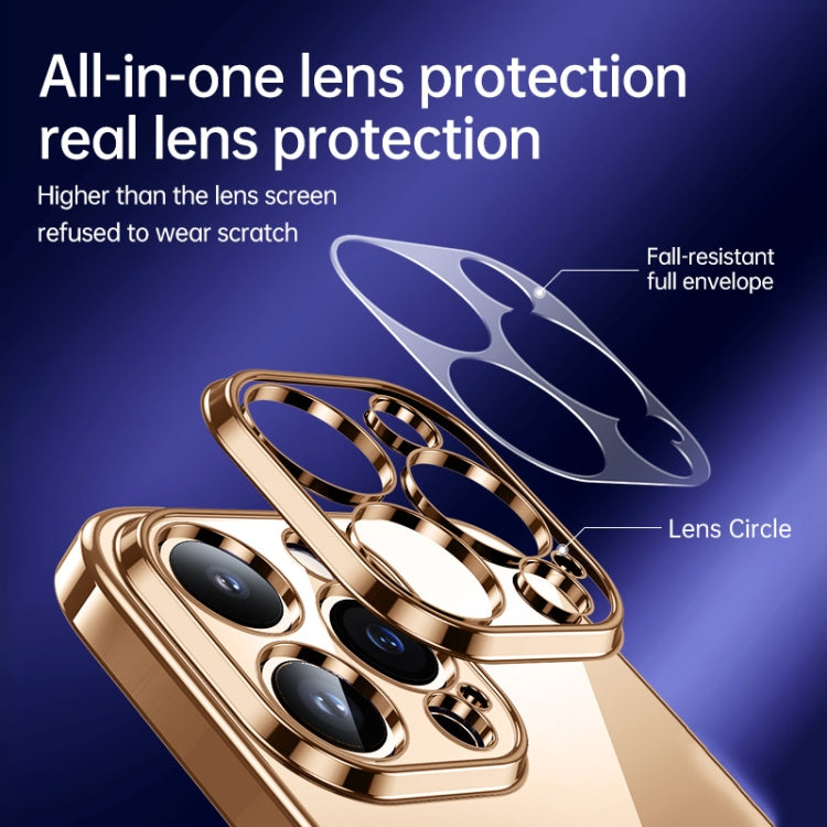 For iPhone 16 Plus SULADA Shine Through Series Plating TPU Transparent Phone Case(Silver) by SULADA