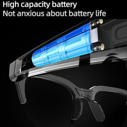 E60 ENC Noise Reduction Smart Audio Bluetooth Glasses(Transparent) by bashfashion