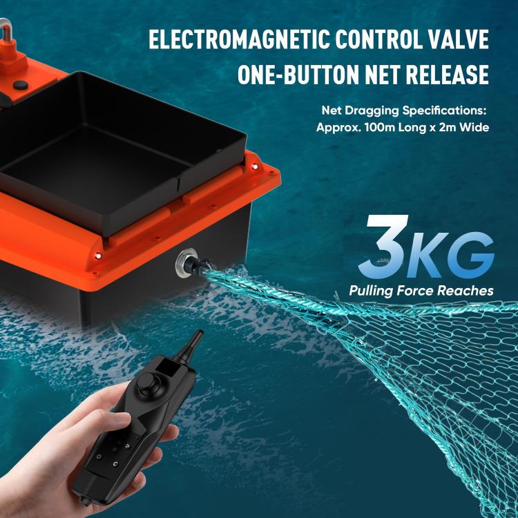 D80 High Power Smart Remote Control Fishing Bait Boat Support Trawling, Plug:US Plug by bashfashion