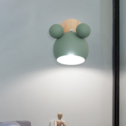 Creative Cartoon E27 LED White Light Wall Lamp for Bedside Passage (Green) by bashfashion