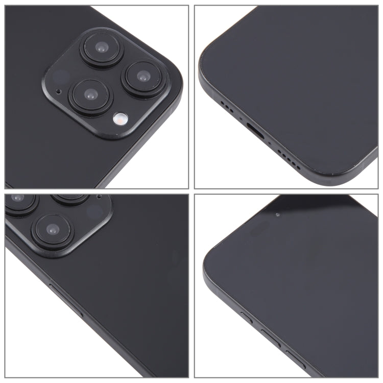 For iPhone 16 Pro Max Black Screen Non-Working Fake Dummy Display Model (Black) by bashfashion