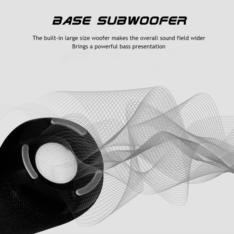 T&G TG168 Portable Wireless Bluetooth V5.0 Stereo Speaker with Handle, Built-in MIC, Support Flashing LED Light & TF Card & U Disk & AUX IN & FM(Black) by T&G