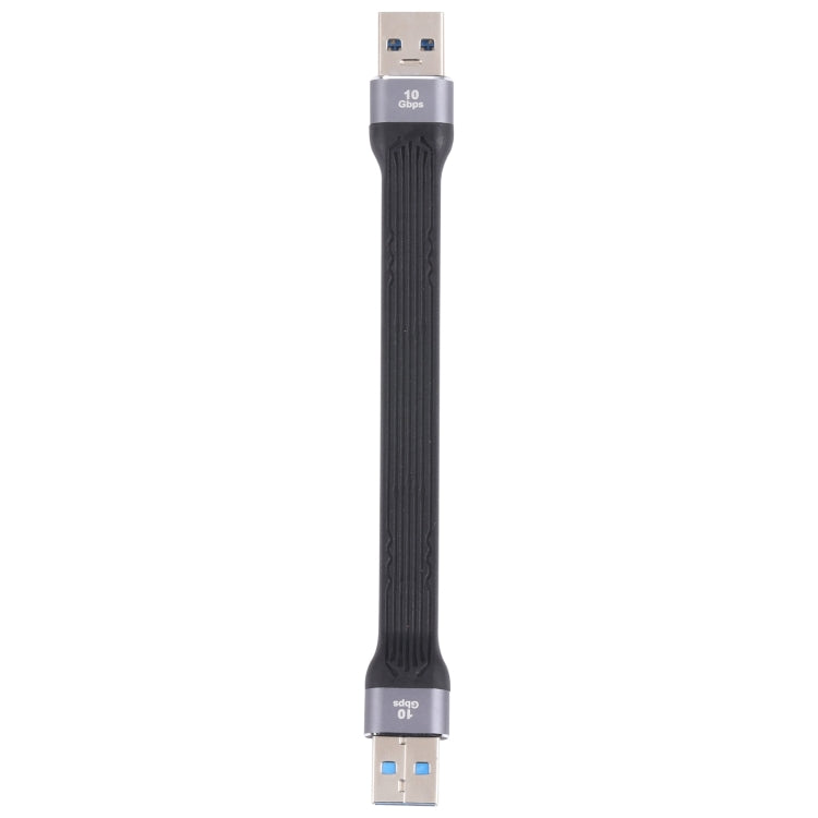 10Gbps USB Male to USB Male Soft Flat Sync Data Fast Charging Cable by bashfashion