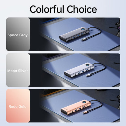 ORICO PW11-9P Type-C / USB-C 8-in-1 5Gbps Multifunction Docking Station(Dark Gray) by ORICO